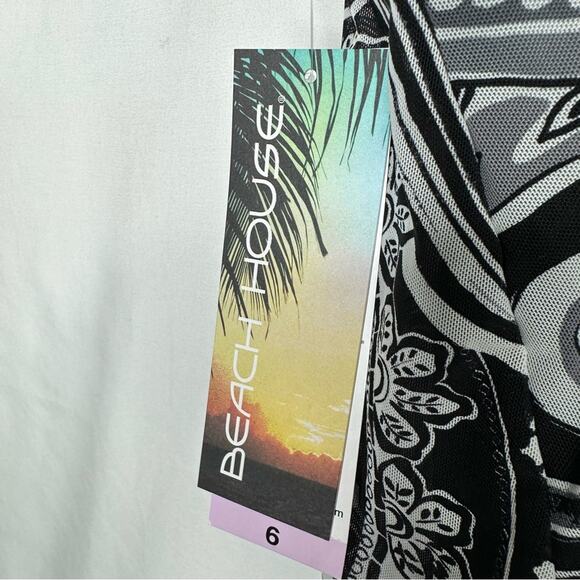 BEACH HOUSE Bay Dreaming Paisley Kerry Mesh Layer Underwire Tankini Swim Top NWT - Picture 3 of 6